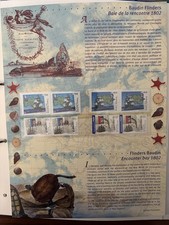 Planche feuillet  TIMBRES France Australie Baie de la rencontre 1802 NEUF