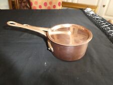 CASSEROLE A SAUCES EN CUIVRE ET LAITON DIAMETRE:12,5 cm