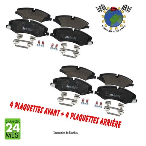 Kit plaquettes avant - plaquettes, arriere