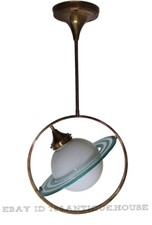 Ancien art deco saturn fixture - art,