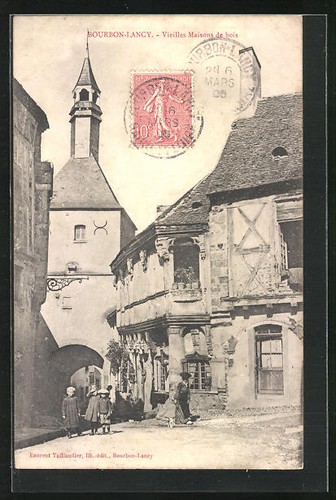 Cpa bourbon lancy vieilles - cpa, bourbon-lancy,