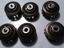 6 attaches globes opaline rosace lustres lampes ou autre douilles bobèche