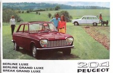 Brochure PEUGEOT 204 de 1969