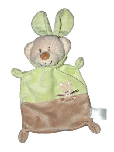 Doudou plat lapin - doudou, beige