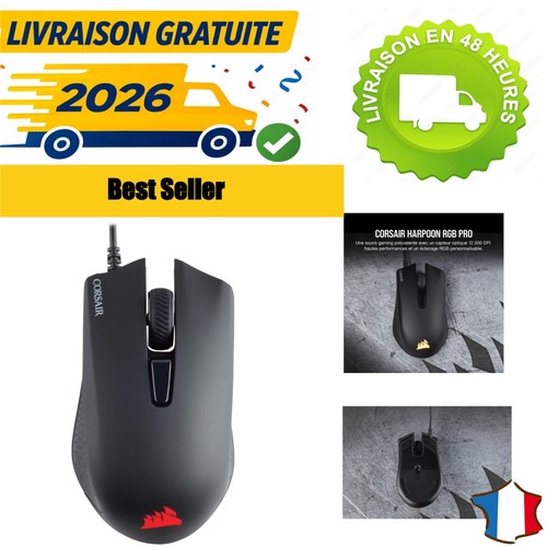 Souris gaming corsair harpoon - souris,