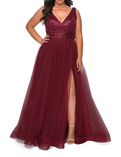 Femme 29045 sequin bodice - la,