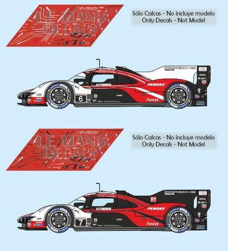 Decals porsche 963 - decals,