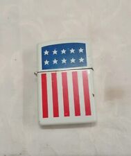 Briquet type Zippo – drapeau américain USA – essence / mèche – vintage