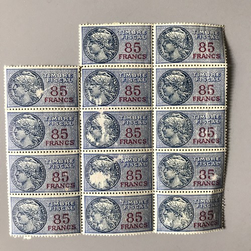 Planche timbres fiscaux - 14,