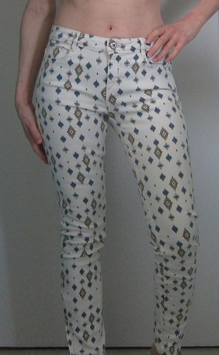 Pantalon jean blanc zara - blanc,