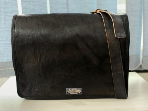 Vintage noir bandoulière cuir - vintage,