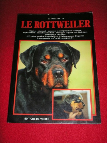 Livre rottweiler chien - livre,