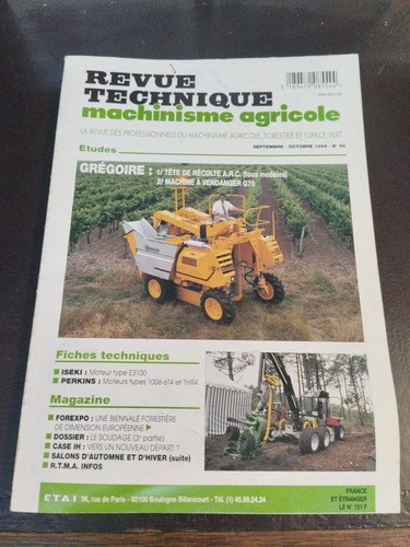 Revue technique machinisme - revue,