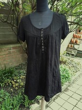 Haut Tunique Blouse Noire Froissé Taille 40