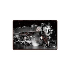 PLAQUE EN METAL TRAIN ANCIEN