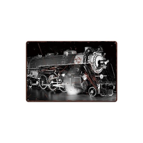 Plaque metal train ancien - plaque,
