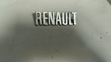 sigle emblème logo insigne monogramme hayon coffre en métal alu " RENAULT "