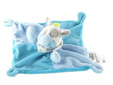 Doudou plat cheval poney Ane bleu  Mots d'Enfants