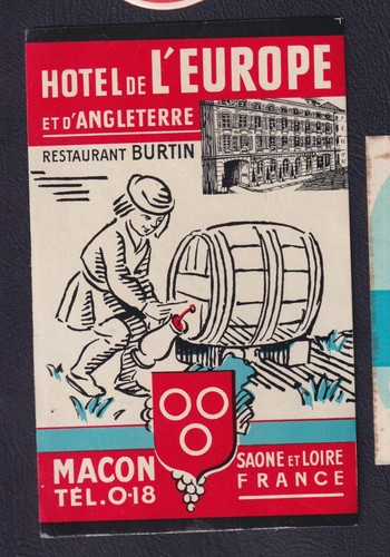 Ancienne étiquette bagage - ,