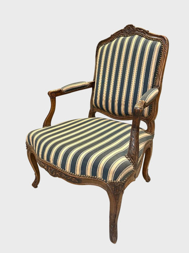 Fauteuil dos plat époque