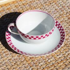 Tasse à thé + soucoupe en porcelaine fine Théodore Haviland Limoges