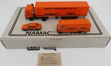 COFFRET NAMAC 3 HERPA HO 1/87 CAMION VOLVO F12 + MB MERCEDES 508 D + OPEL ASCONA
