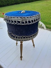 ANCIEN PANIER à COUTURE-Travailleuse-VINTAG-DESIGN 60-70