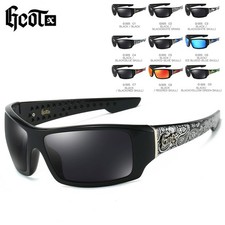 Style Motard Cazino Lunettes De Soleil Polarisees UV400 Conduite Peche Hip Hop
