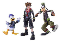 Disney Kingdom Hearts 3 Bring Arts Sora & Donald Duck and Dingo Figures de JP