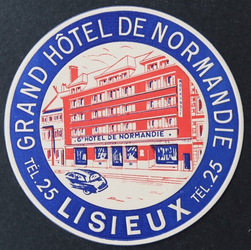 Ancienne étiquette hotel - étiquette, de
