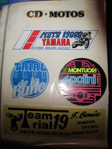 Autocollants moto trial club - 5,