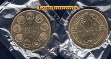 Médaille Ecu Europa 1979 Doré 41 mm 31 Grammes Sous capsule Scéllée