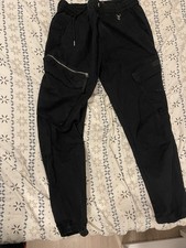 Pantalon cargo noir homme -