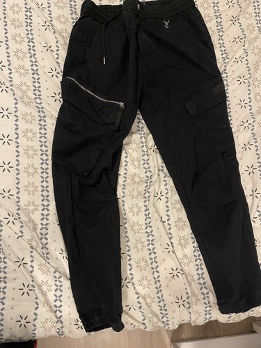 Pantalon cargo noir homme - ,