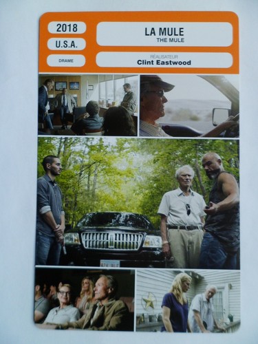 Carte fiche cinema - carte, 2018