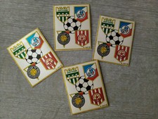 4 Autocollants ASSE ST ETIENNE CSKA SOFIA 1976 /77 Coupe europe foot