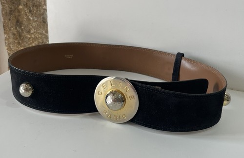 Ceinture celine vintage cuir - ceinture,