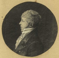 Portrait d'HOMME au physionotrace diamètre 4,5 cm