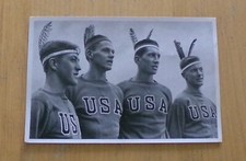 1936  AMERICAINS EN TENUE INDIENNE  JEUX OLYMPIQUES  OLYMPIA 36