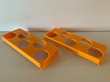 LOT 2 RANGE OEUFS FRIGO - VINTAGE ORANGE