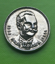#6689# Médaille en métal argenté de Paul von Mauser 1838-1914