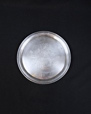 Plateau en argent massif