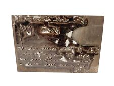 Ancienne plaque d'imprimerie