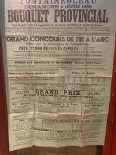 AFFICHE FONTAINEBLEAU.BOUQUET