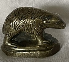 OURS SUR SOCLE EN BRONZE