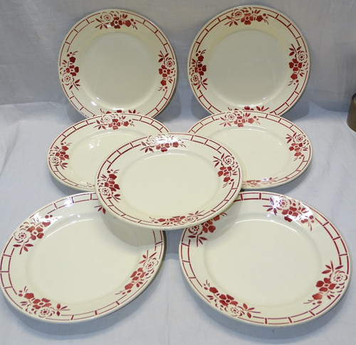 Assiettes plates demi - -7,