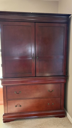 Used wooden armoire - wooden,