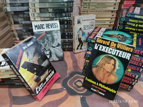 Lot 140 livres espionnage - lot,