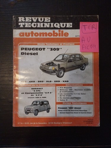 Revue technique peugeot 309 - revue,