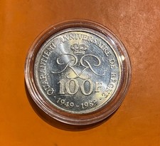 Monaco - 100 francs - Rainier III 40e anniversaire de règne 1989 SUP